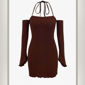 Dark brown dress